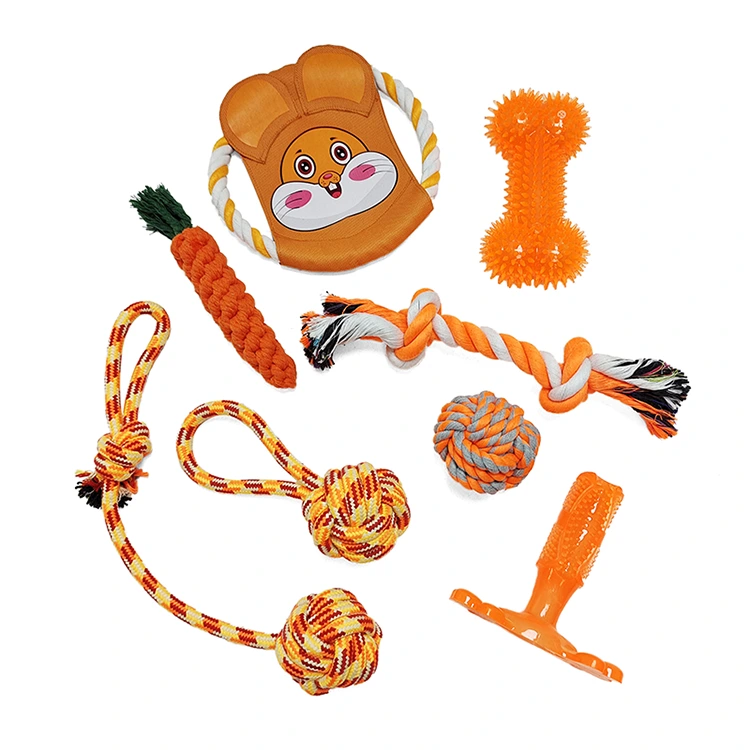 داخلي في الهواء الطلق 8 PCS Pack Dog Toy